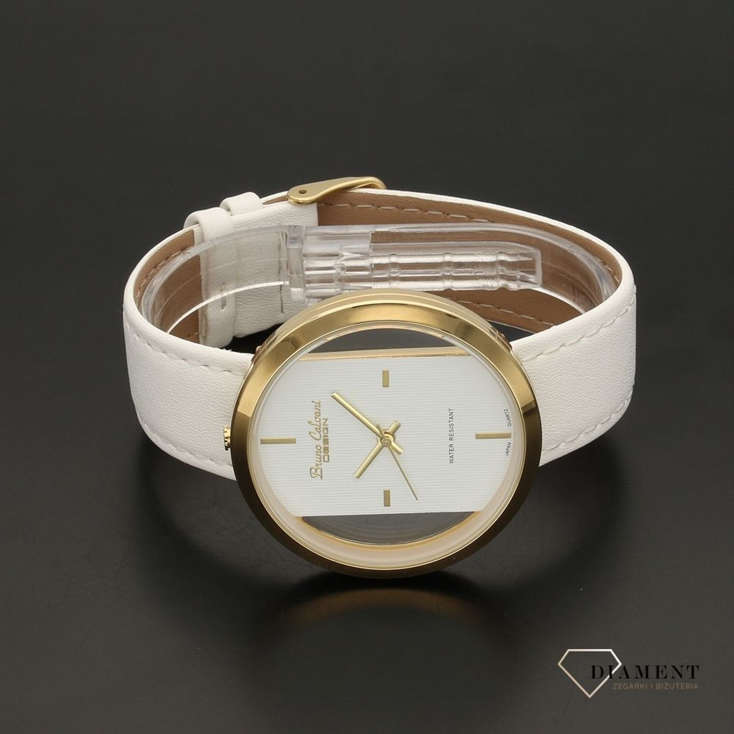 Zegarek damski Bruno Calvani BC2048 GOLD pasek biały (1).jpg